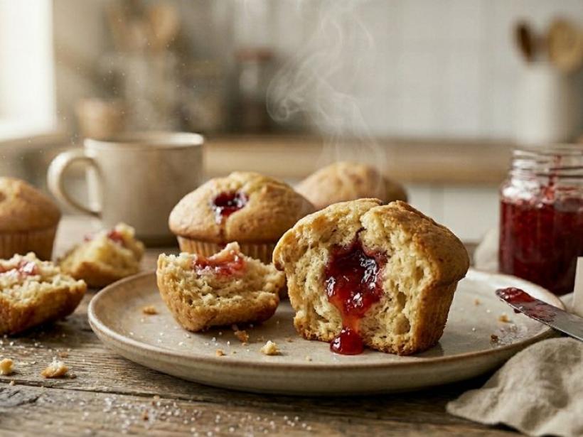Strawberry Jam Muffins That Taste Like You Made Them on a Slow Sunday photo