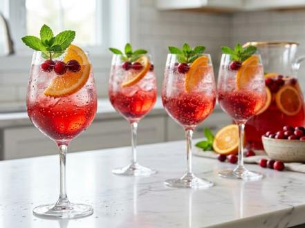 Cranberry Spritzer Mocktail That Actually Tastes Like Something photo